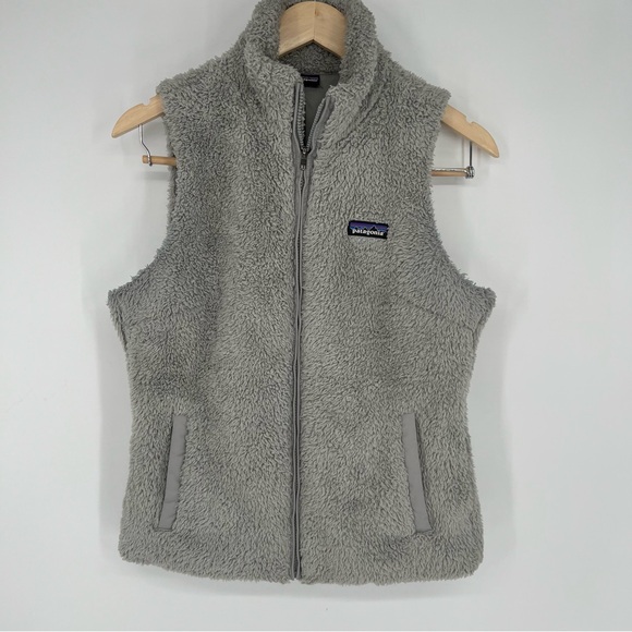 Patagonia Vest Womens Gray Los Gatos Teddy Sherpa Fleece Zip Up
Pockets - Picture 2 of 12